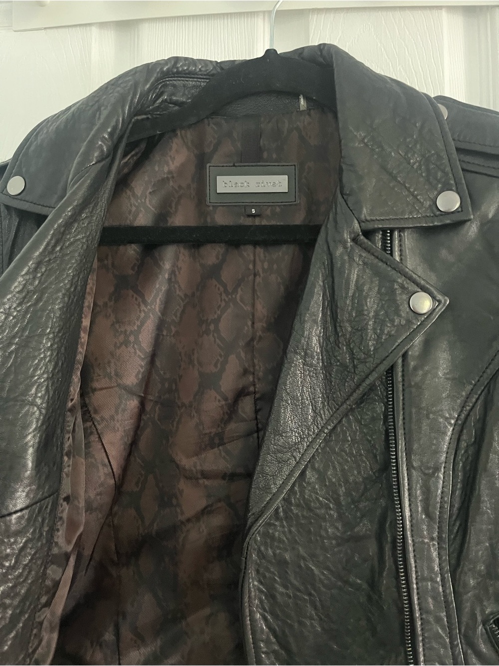 Black Rivet leather jacket - Picture 4 of 5